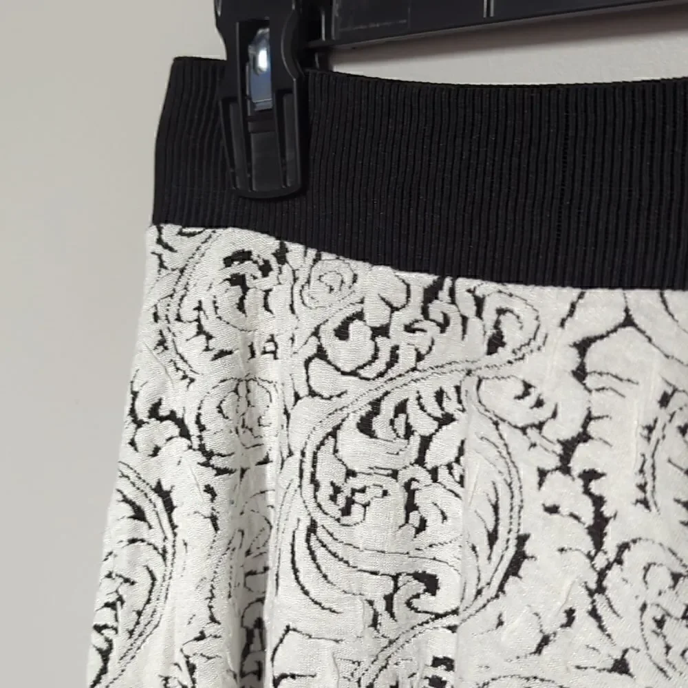 Philosophy White and Black Skirt